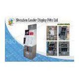 Portable Shop Corrugated Floor Greeting Card / Book Display Stands
