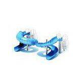 Custom Swimming Pool Water Slides , Fiberglass Closed / Open Child Slide Games thumbnail-1