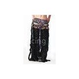 Glamourous Long Tassel Belly Dance Hip Scarves For Performance Or Practice