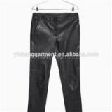 Women''s Slim Fit Leather Trousers
