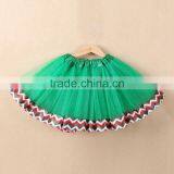 Top Sale Special Design Kids Christmas Green Baby Pettiskirt Tulle Skirts China Sale Wholesale
