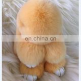2017 hot sale lovely rex rabbit fur keychain for bag