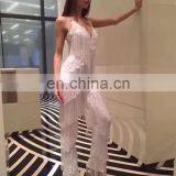 Fashion Women Clothing Dropshipping Sexy Spaghetti Strap Tassels Jumpsuit and Romper Clubwear Playsuit thumbnail-2