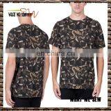 Dark Snake Printing Mens Fashion Sublimation T-shirts Dri Fit Cheap Short Sleeve T-shirts Custom thumbnail-1