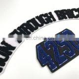 Wholesale Custom 100% Embroidery Chenille Patches For Clothing,towel Embroidered Patch in Letter and Number thumbnail-4