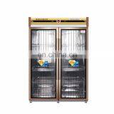 Luxury Stainless Steel 2-Door Kitchen Cupboards Disinfection Cabinet Sterilization Display