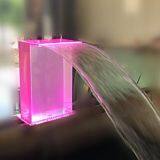 China Factory Pool Waterfall Fountain With Colorful LED Light,swimming Pool Water Curtain