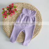 New Wholesale Baby Pants High Waist Protect Baby Belly Trousers 0-6 Months Baby Pant thumbnail-5