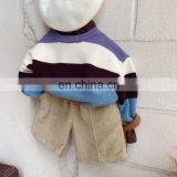 2020 Childrens Girls Boys Fashion Stripe Sweater thumbnail-1