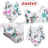 2019 Easter Day Long Sleeved Girls Flower Bunny Romper Bodysuits thumbnail-4