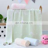 2020 New Design Small MOQ Drop Shipping 6 Layers Cartoon Animal Reactive Printing 100 Cotton Gauze Baby Swaddle Muslin Blanket thumbnail-4