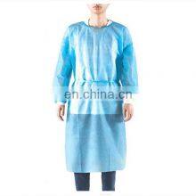 Disposable Isolation CPE Gown Disposable Blue Plastic Isolation Gown thumbnail-1