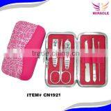 6pcs Pink Color Lightning Popular Manicure Sets