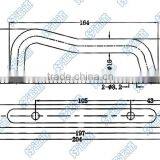 02500S 304SS Stainless Steel Door Handle, Door Grab Handles thumbnail-2
