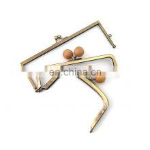 Customized Hardware Bag Accessory Burly Shiny Shapely Brass Metal Evening Bag Frame thumbnail-2