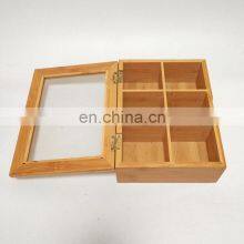 Hot-Selling Eco Friendly Fiber Square With Transparent Lid Bamboo Storage Boxes & Bins Home Storage & Organization thumbnail-3