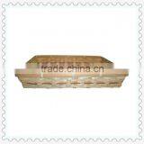 Handwoven Rectangular Flat Bamboo Basket thumbnail-1