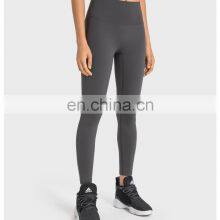 Wholesale Anti-Bacterial Good Quality Lycra Yoga Leggings Nude Workout Running Fitness Wear Peach Hip Gym Tight Pants For Women thumbnail-5