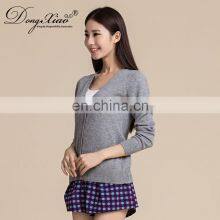 Fashion Korean Women Sweater Lightweight Zipper Women's Cashmere Sweater Cardigan thumbnail-2