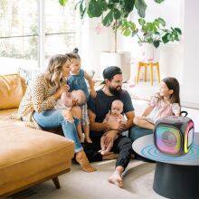 JQS301 OEM Bass Sound Portable 3-inch Speaker 8W Power Wireless Bluetooth Speaker With Colorful Light thumbnail-5