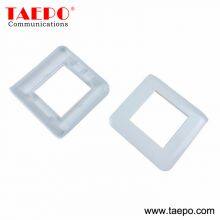 80x80mm French Style Network Face Plate Frame Compatible With Metal Bracket and Insert