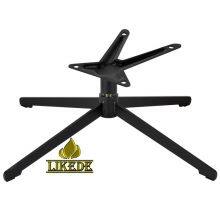 Tilt Beveled Top Plate Black Steel Iron Easy Swivel Rotating Furniture Legs Chair Base With Stylish Design