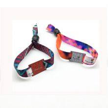 Hot Sale Customized Fabric RFID 13.56MHz NFC Ticket Woven Event Bracelet Wristband thumbnail-3
