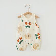 Newborn Bodysuit Baby Clothes Vest Summer Kids Romper Climb Crawl Suit Children's Pajama Onesie Jumpsuit thumbnail-2