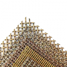 Construction Metal Mesh, Bronze-colored Decorative Metal Wire Mesh, Suitable for Furniture. thumbnail-4