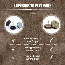 Nail on Furniture Sliders Furnigear Heavy Duty PTFE Chair Sliders Glides Wooden Furniture Movers thumbnail-5