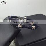 2016 Latest FashionJewelry Black Stingray Leather Cord,Genuine Stingray Bracelet With Stainless Steel Jewelry thumbnail-5