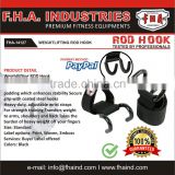 Power Lifting Rod Hook, Training Gym Straps, Bodybuilding Hook With Customized Logo Heavy-Duty Weight Lifting Hooks Grips by FHA