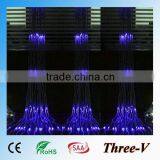 6*3M 640LEDs CE ROHS SAA approved LED Christmas curtain string light indoor LEDstage waterfall lights 220V/110V