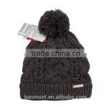 2015 Knit Hat Free Pattern With Knitted Pom Warm Beanie Hat thumbnail-5