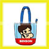 2016 Fashion Product Bros Benson Polyester Unisex Casual Blue Tote Bag