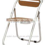 Outdoor aluminum frame wooden folding chair wood