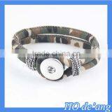 Hogift Newest Easy Button Bracelet 18mm Snap Button Bracelet thumbnail-2