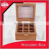 Compartments Wooden Tea Tin Box Supplier