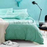 Artwork Pleated Design Solid Comforter Set