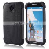 New Arrival Hot Selling Wholesale Rugged PC+TPU+Silicone Case Cover for Google Nexus 6
