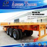 2/3 Axles 40-60 Tons Flatbed Semi Trailer / Flatbed Trailer for Sale thumbnail-3