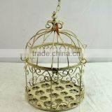Beautiful French White Decorative Iron Wire Bird Cage