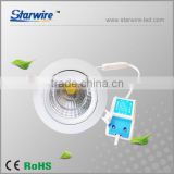 Driver with SAA,CE,RoHs,FCC certificates for the7W COB led ceiling light