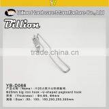 Powder Coated Single Wire Pegboard Display Hook Double Wire Display Hook for Hanging Chrome Finish Hook With Tag thumbnail-3