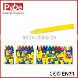 Non-toxic plastic colourful high quality wax crayon Erasable
