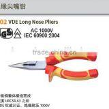 Insulated VDE Pliers, Snipe Nose, Long Nose Plier