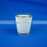 Sublimation Blank 1.5oz Glass Cup With Gold Rim thumbnail-2