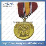 Promotional Commemorative Ribbon Custom 3D Decorative Metal Medallions