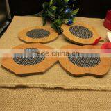 Slip Insulation Mat Bamboo Mat Bowls Mat Bamboo Pot Cutlery thumbnail-3