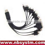 10 in 1 USB Multifunction Mobile Charger Cable